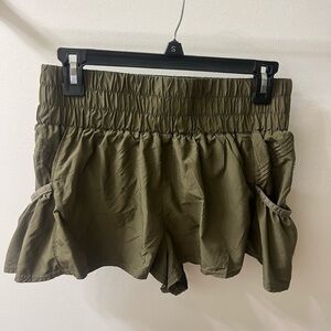 FP Movement Olive Athletic Shorts